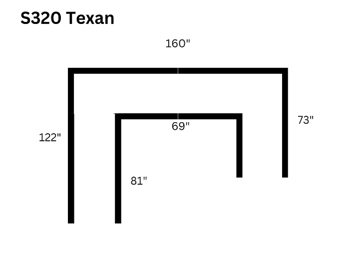 S320 Texan 4pcs Sectional