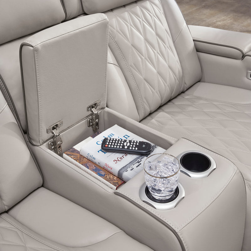U271-05 Power 2PC Reclining Set (Genuine Leather + Air Massage)