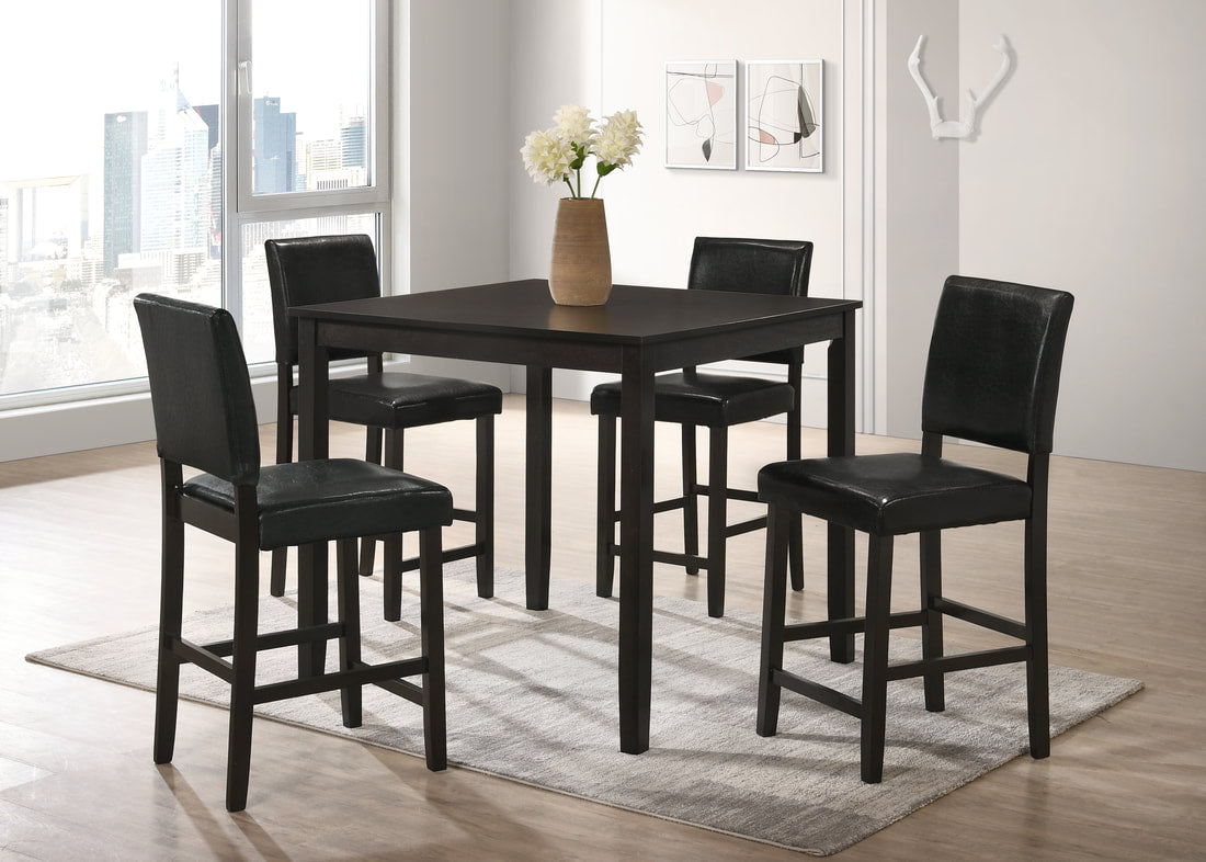 High dining table discount with 4 chairs