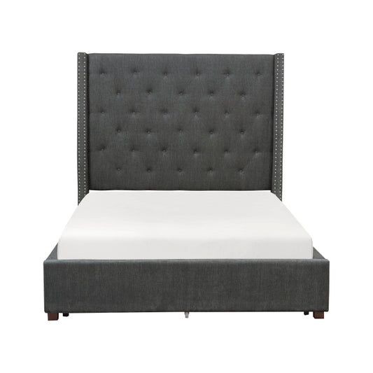 Eastern King Platform Bed with Storage Footboard