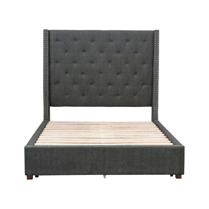 Eastern King Platform Bed with Storage Footboard