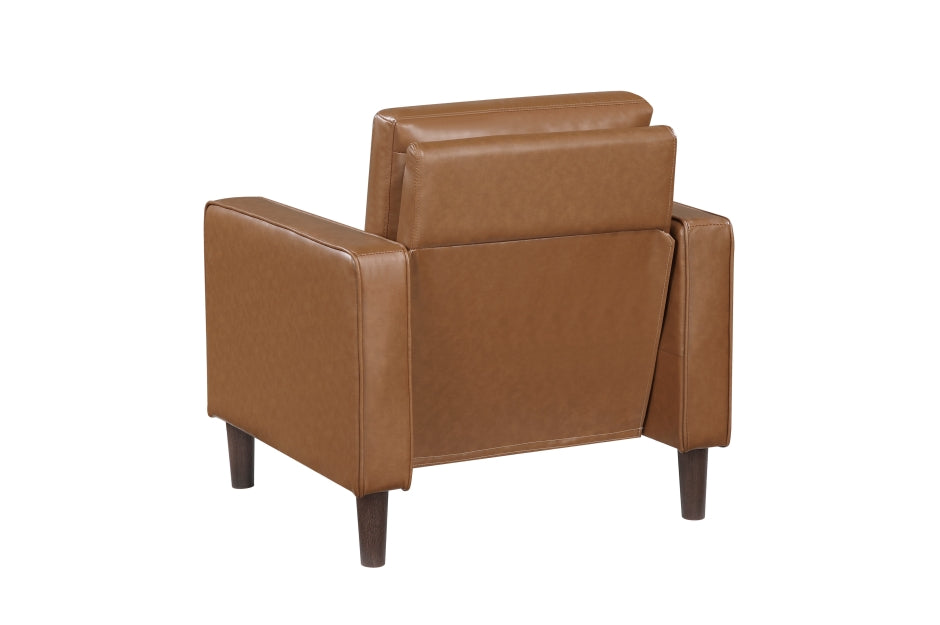 9203BRW Seating-Malcolm Collection Sofa & Loveseat