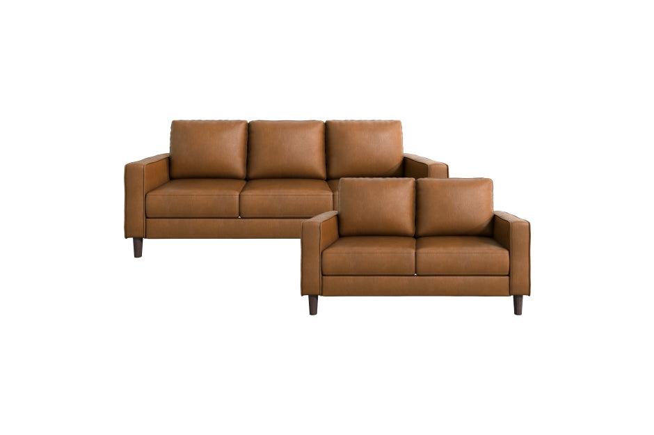 9203BRW Seating-Malcolm Collection Sofa & Loveseat