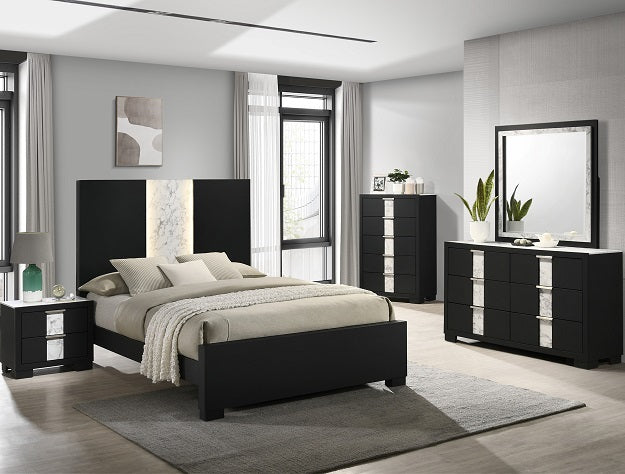 SETB6835 RANGLEY BLACK BEDROOM GROUP