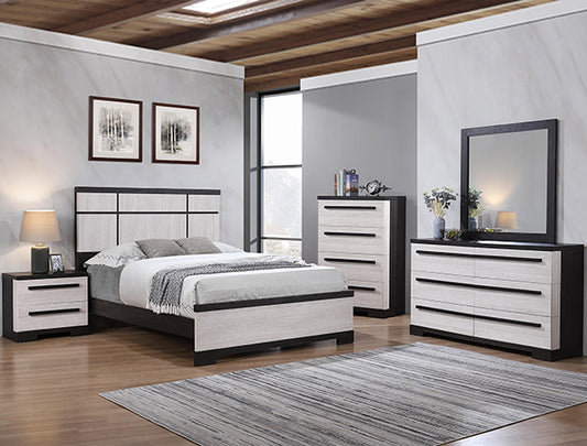 SETB8162 REMINGTON BEDROOM BLACK/WHITE