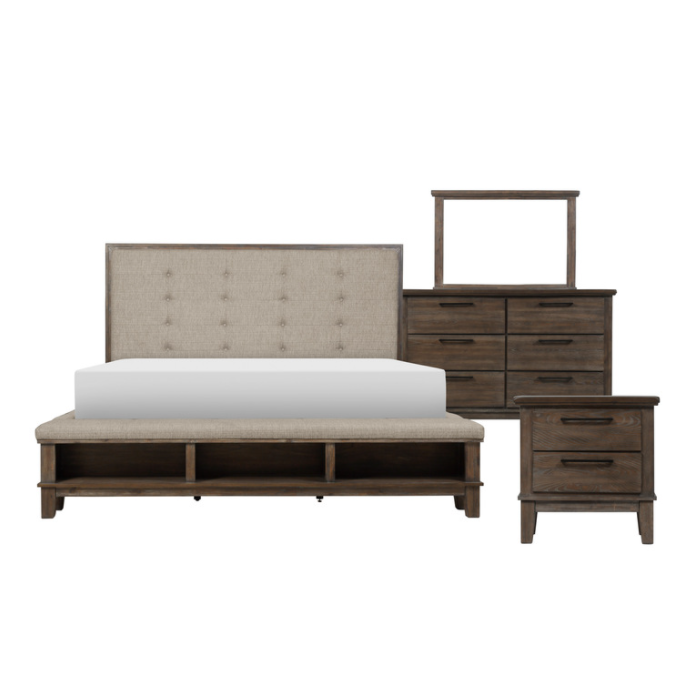 SH2213BRN - Brown Bedroom Set