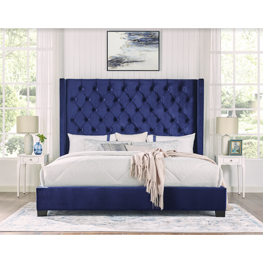 UPHL BLUE VELVET K BED