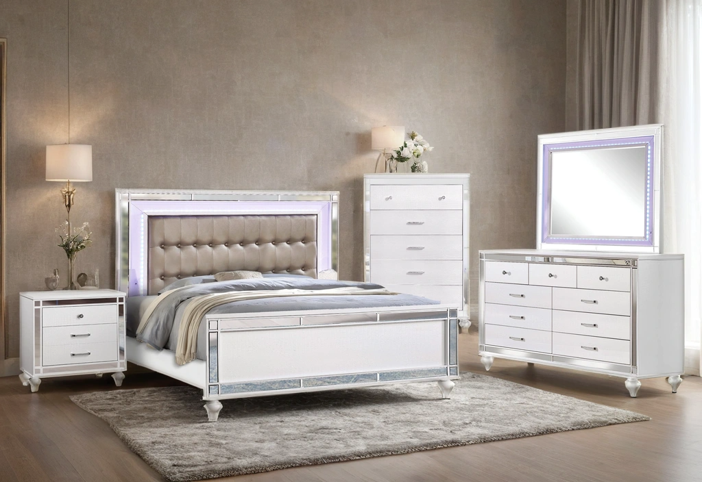 Blanca2 Black Bedroom Set Queen, King