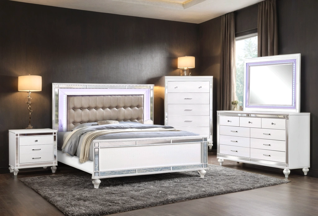 Blanca2 Black Bedroom Set Queen, King