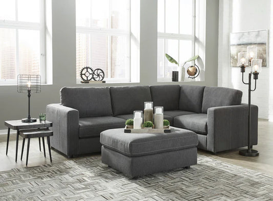 Candela Charcoal 4-Piece Modular Sectional