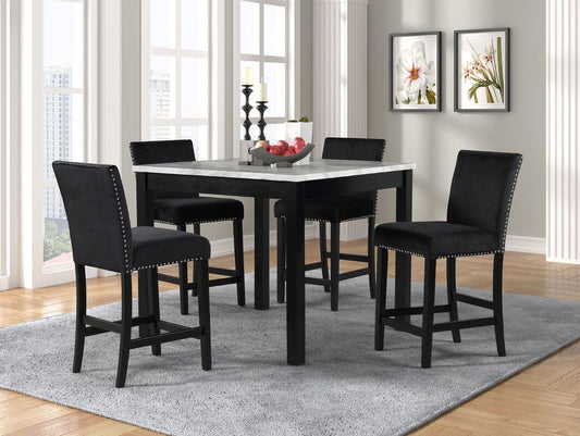 Dior - Pub Table + 4 Chair Set