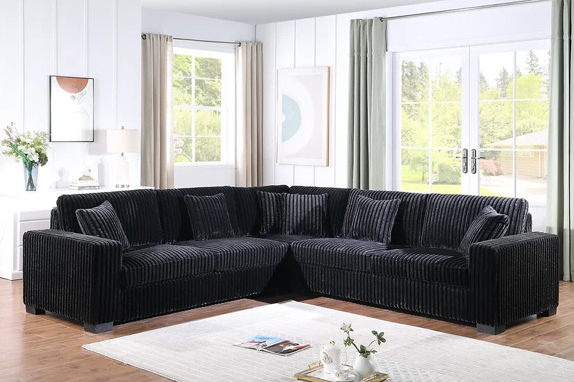 S861 Comfy II (Black) Sectional