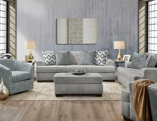 S2580 Ritzy Grey (Sofa & Loveseat)