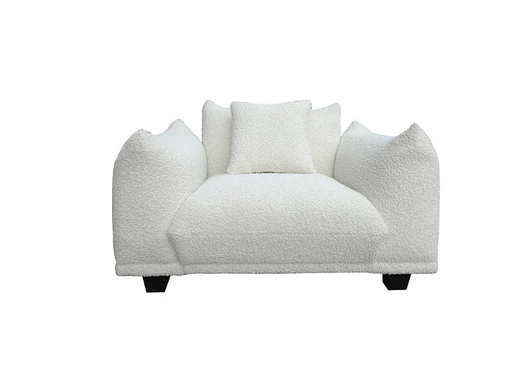 S3131 Homey (White) - Sofa & Oversized Chair