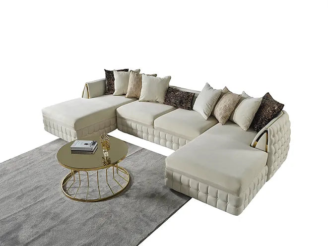 Sicilya Sectional (Off White)