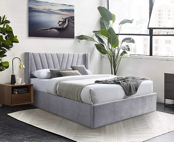 B8831 Ellie (Grey w/Storage) Bed Frame