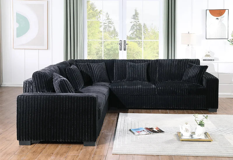 S861 Comfy II (Black) Sectional