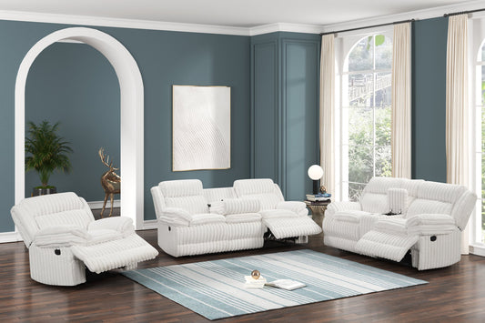 Heaven - White 3pc Reclining