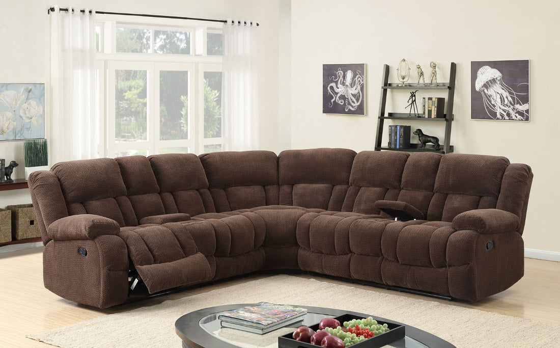 JADE21- CHOCOLATE SECTIONAL