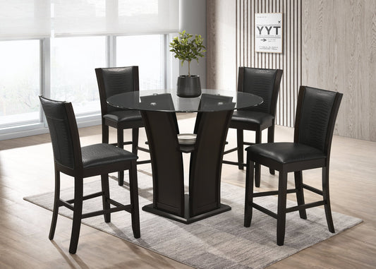 Orlando -  Pub Table + 4 Chair Set