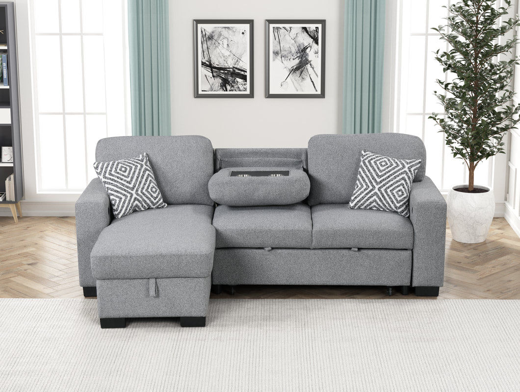 Pacific  Reversible Sectional With Pull-Out Bed