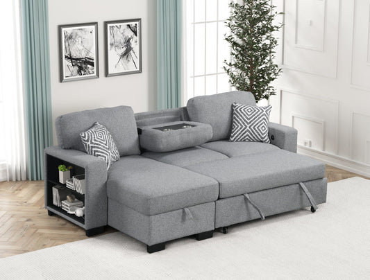 Pacific  Reversible Sectional With Pull-Out Bed