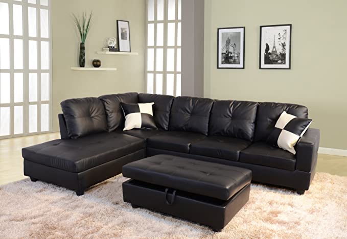 Ottoman Faux Leather Arcoiris Furniture