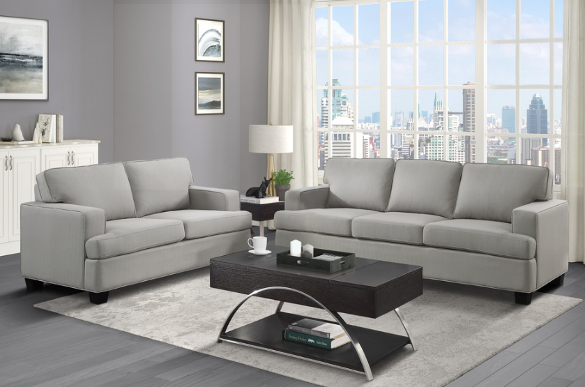 Modern sofa and Love Seating - Elmont Collection - cream