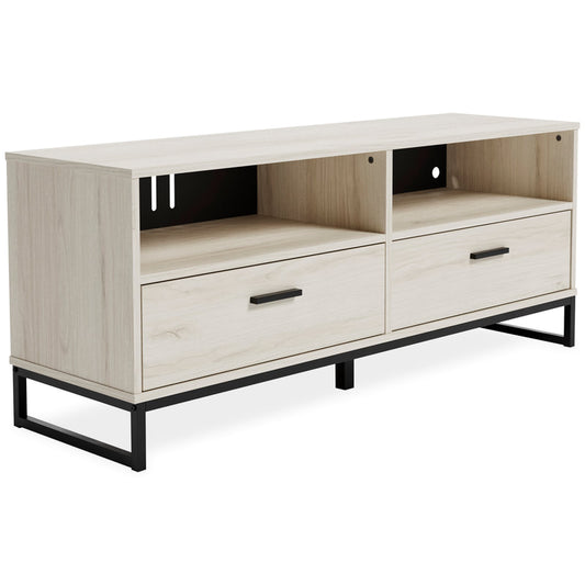 Slim TV Stand with Concealed Storage