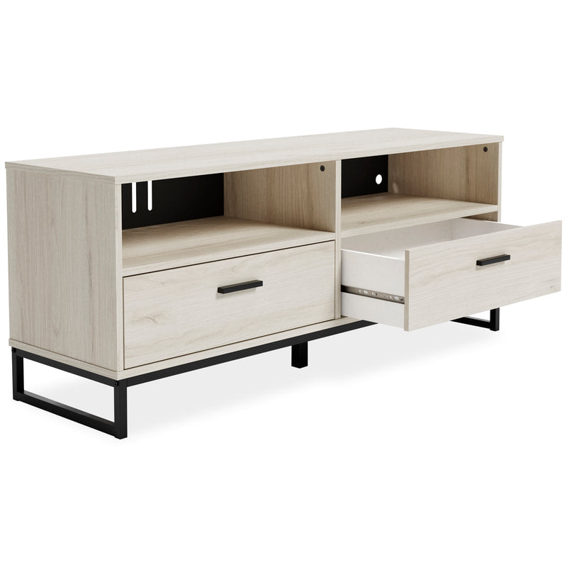 Slim TV Stand with Concealed Storage