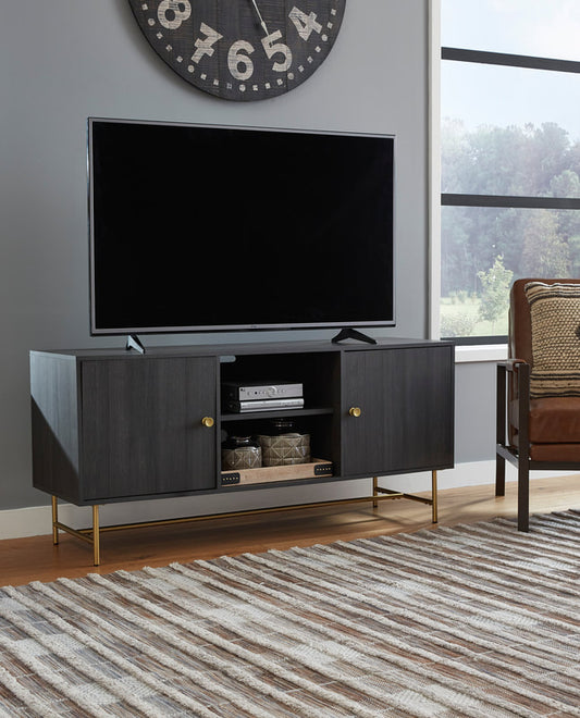 Premium Black/Golden TV Stand