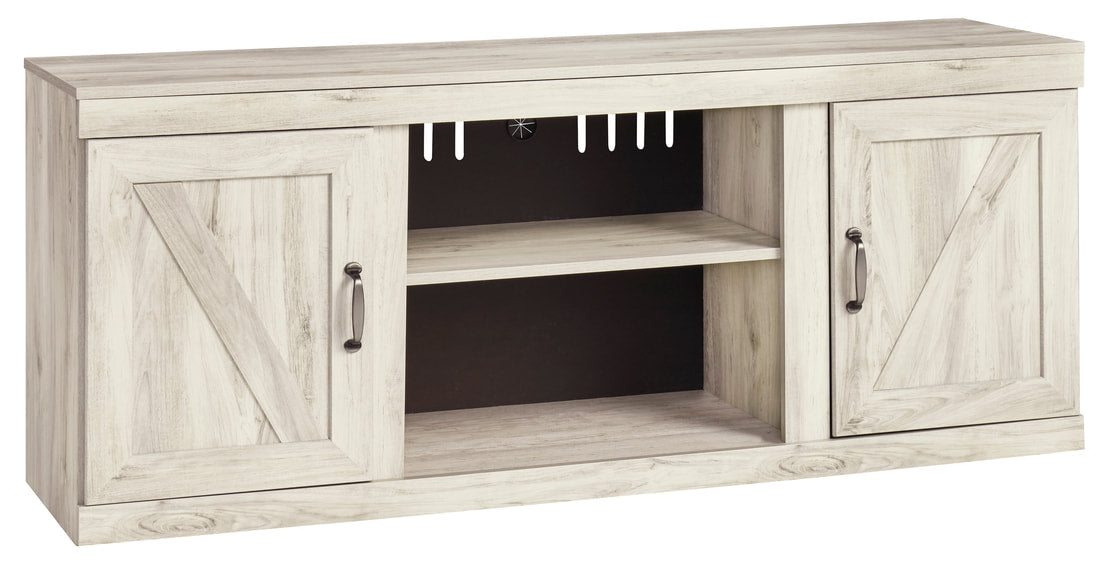 TV Stand in Whitewash or Gray