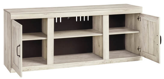 TV Stand in Whitewash or Gray