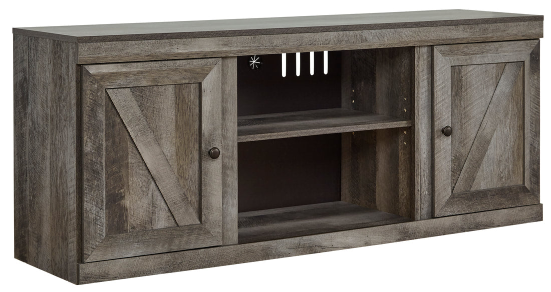 TV Stand in Whitewash or Gray