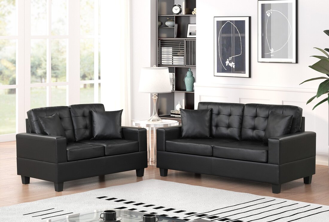 HH7855 2pc Sofa & Loveseat Set