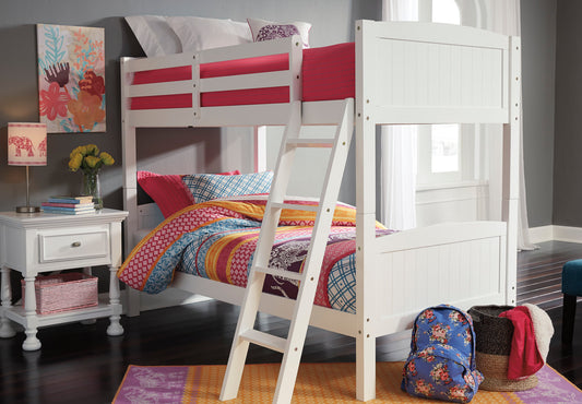 TWIN/TWIN BUNK BED IN WHITE COLOR